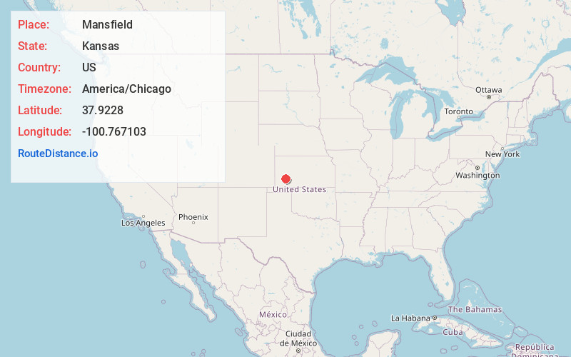 Map of Mansfield