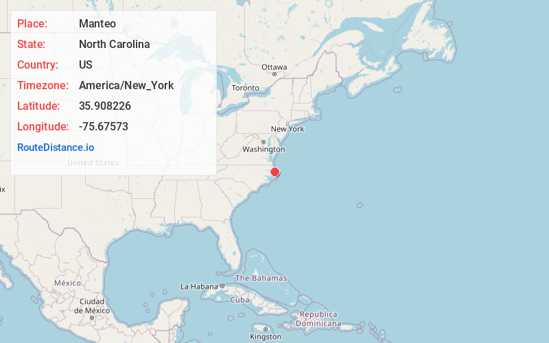 Map of Manteo