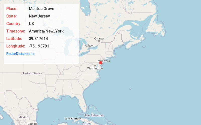 Map of Mantua Grove