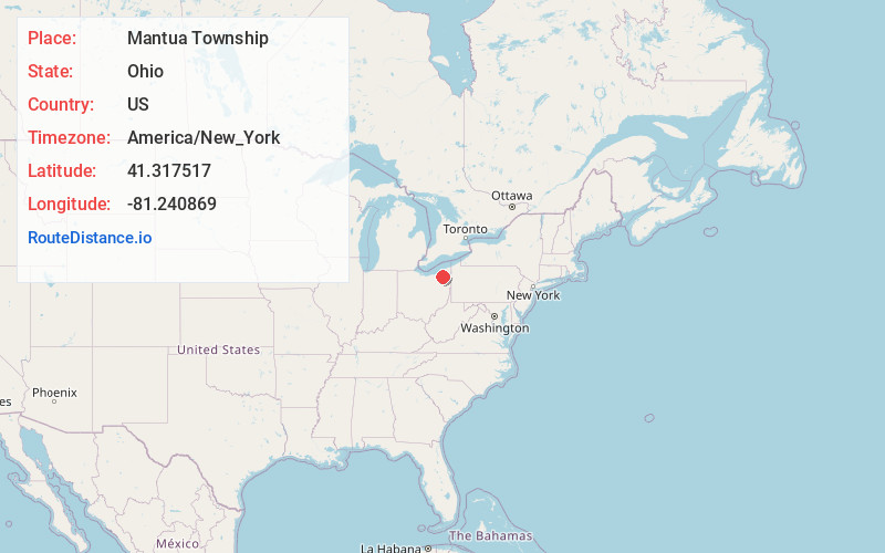 Map of Mantua Township