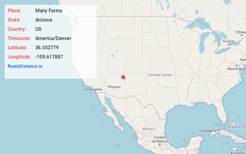 Map of Many Farms