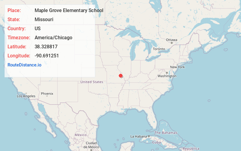 Map of Maple Grove Elementary School