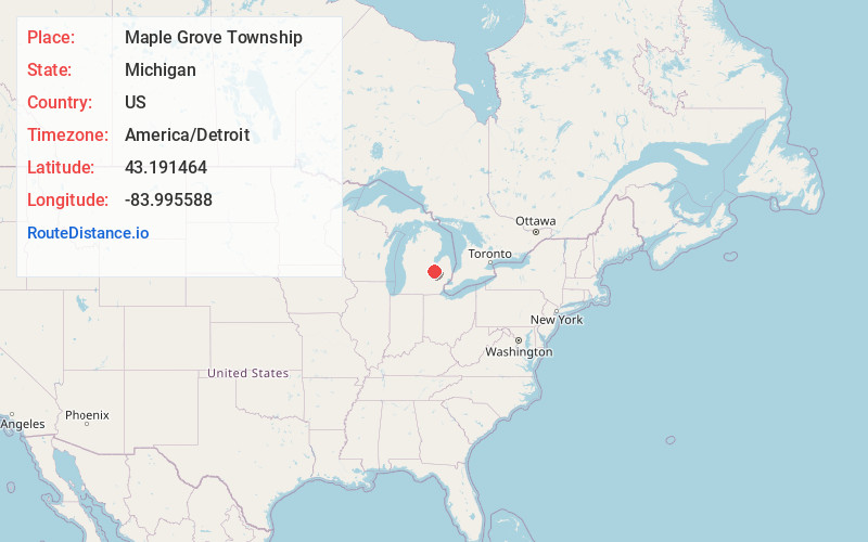 Map of Maple Grove Township