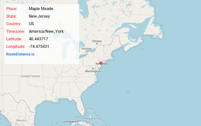 Map of Maple Meade