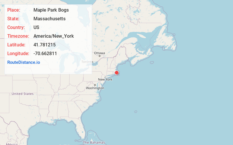 Map of Maple Park Bogs
