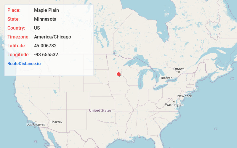 Map of Maple Plain