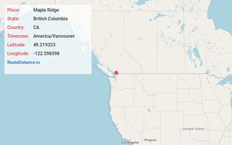 Map of Maple Ridge