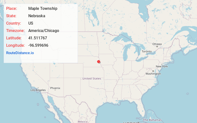 Map of Maple Township