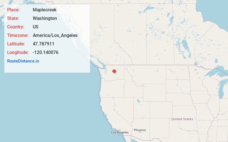Map of Maplecreek