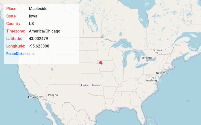 Map of Mapleside
