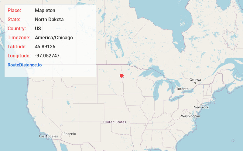 Map of Mapleton