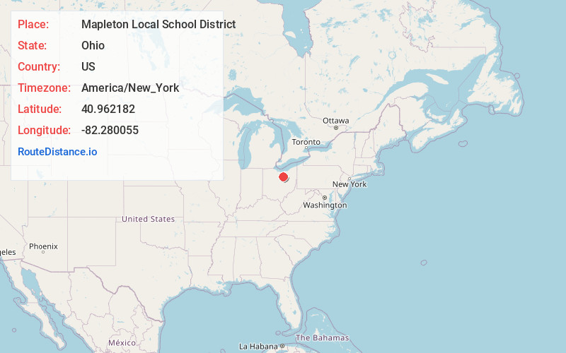 Map of Mapleton Local School District