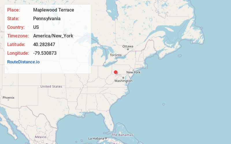 Map of Maplewood Terrace