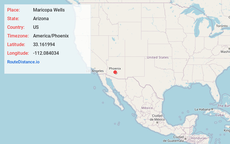 Map of Maricopa Wells