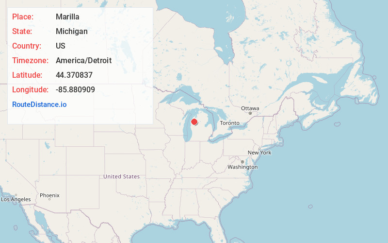 Map of Marilla