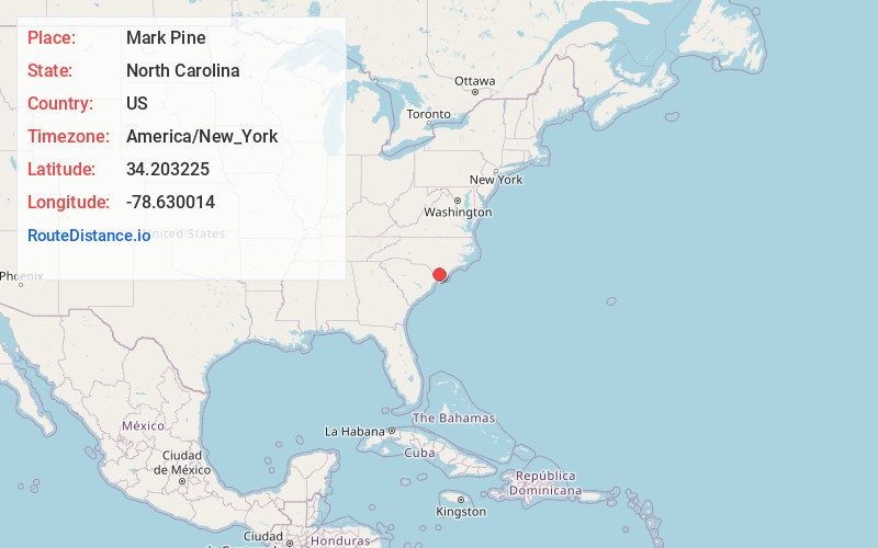 Map of Mark Pine