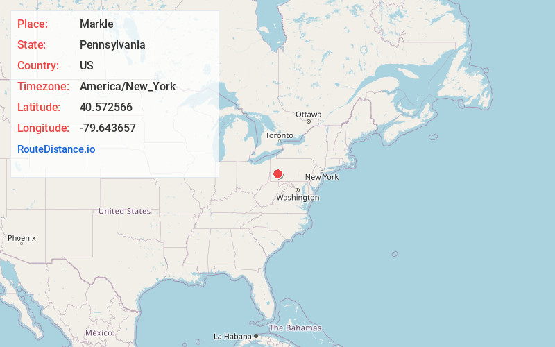 Map of Markle