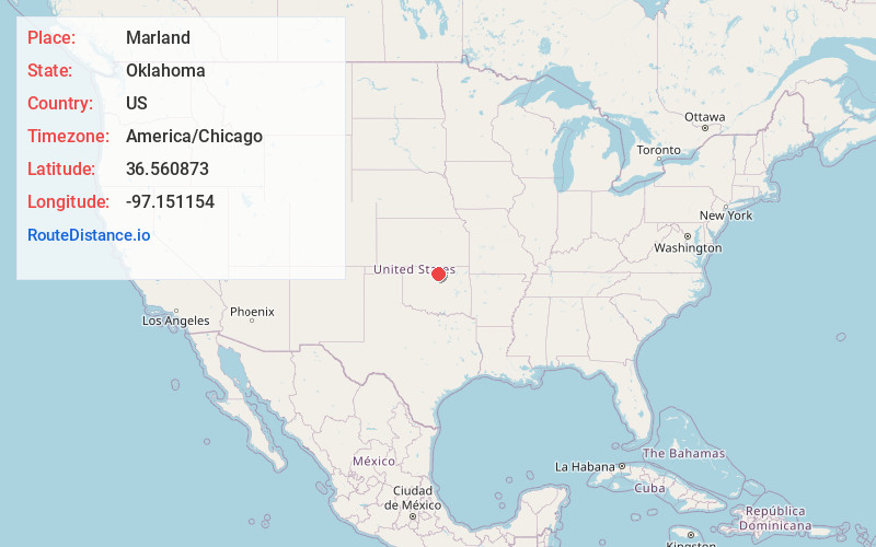 Map of Marland