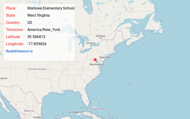 Map of Marlowe Elementary School