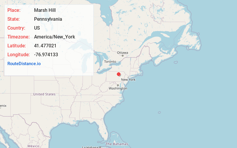Map of Marsh Hill
