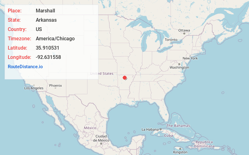 Map of Marshall