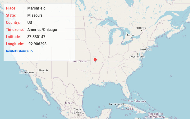 Map of Marshfield