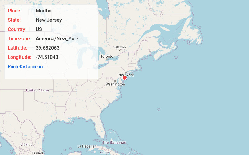Map of Martha