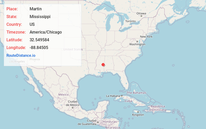 Map of Martin
