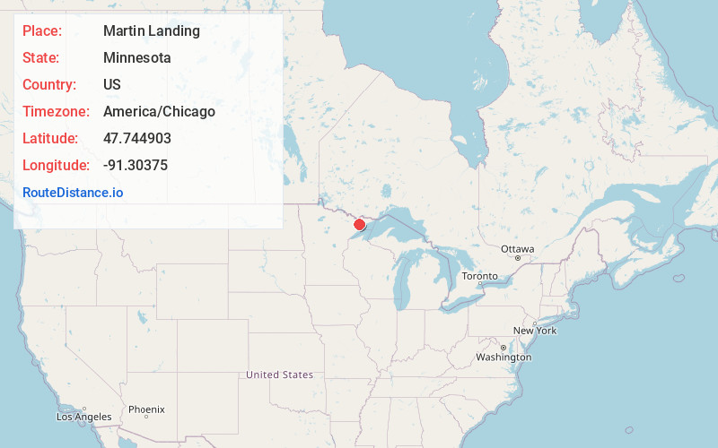 Map of Martin Landing