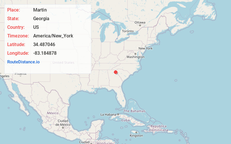 Map of Martin