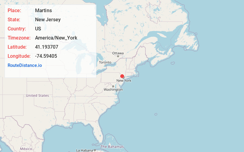 Map of Martins