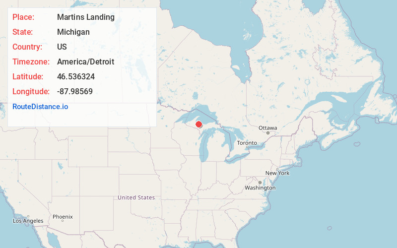 Map of Martins Landing