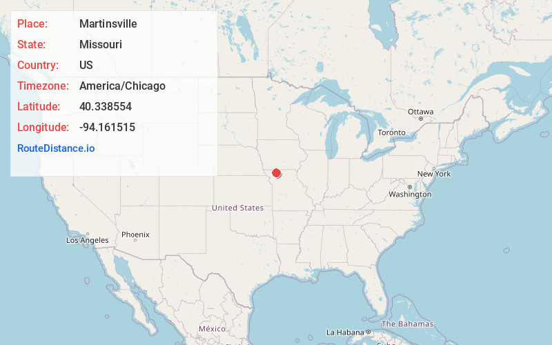 Map of Martinsville