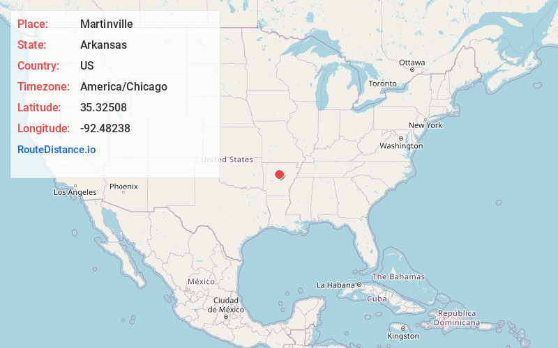 Map of Martinville