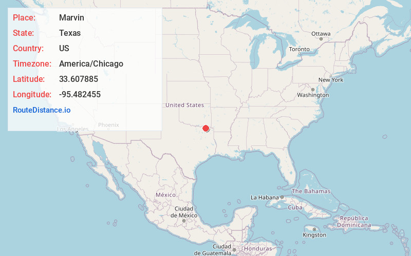 Map of Marvin