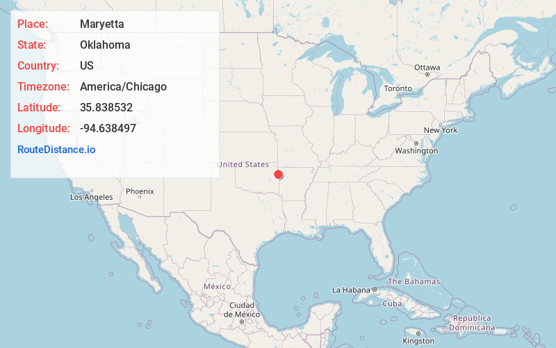 Map of Maryetta