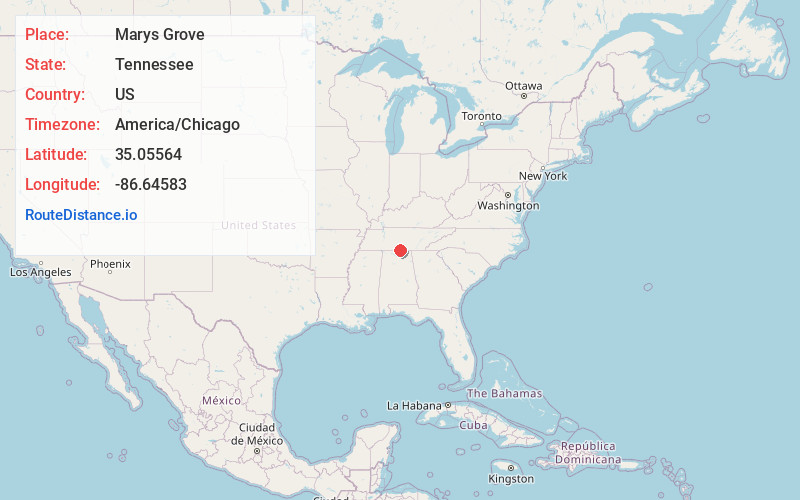 Map of Marys Grove