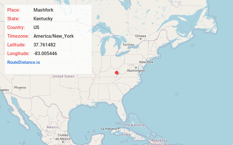 Map of Mashfork