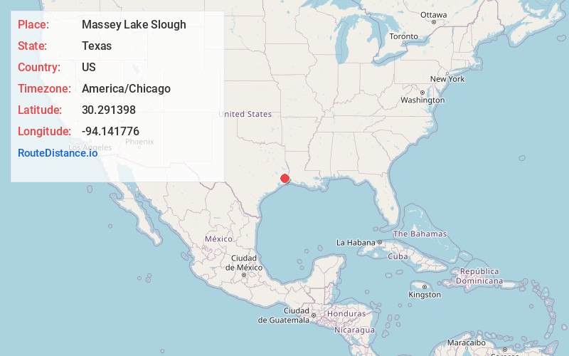 Map of Massey Lake Slough