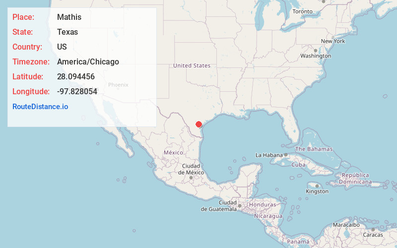 Map of Mathis
