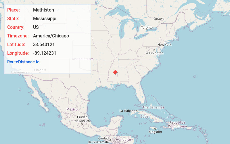 Map of Mathiston