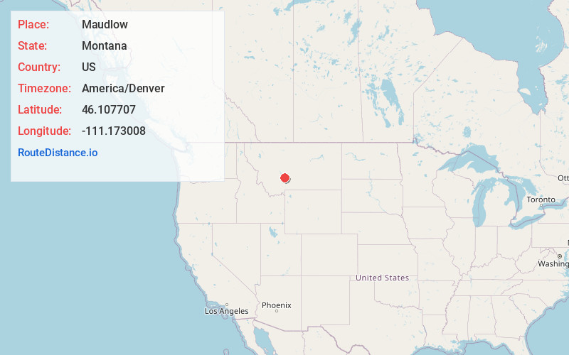 Map of Maudlow