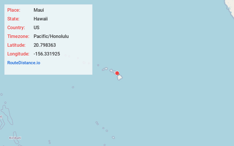 Map of Maui
