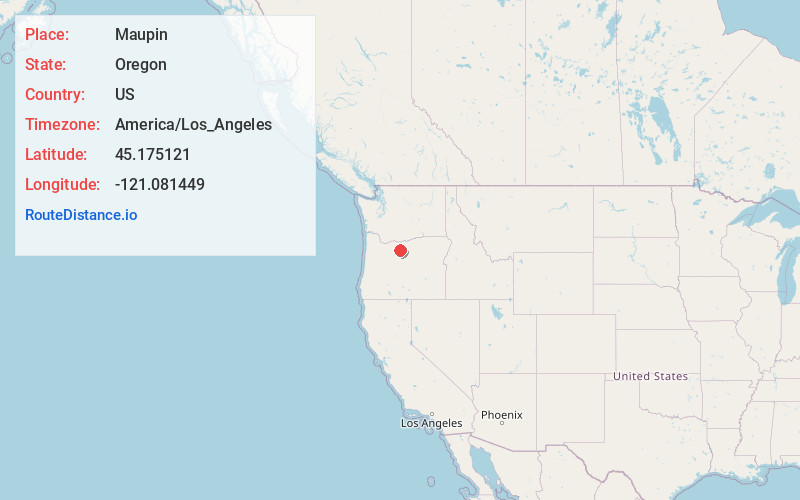 Map of Maupin