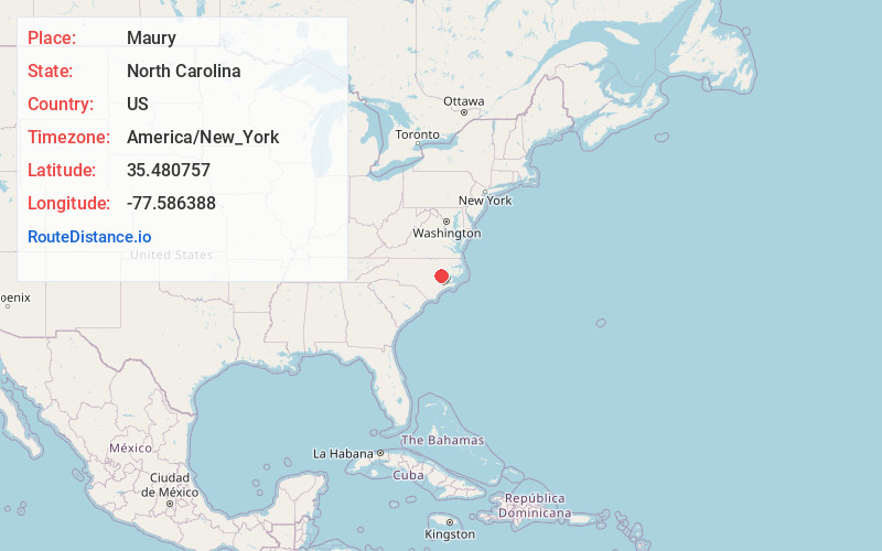Map of Maury