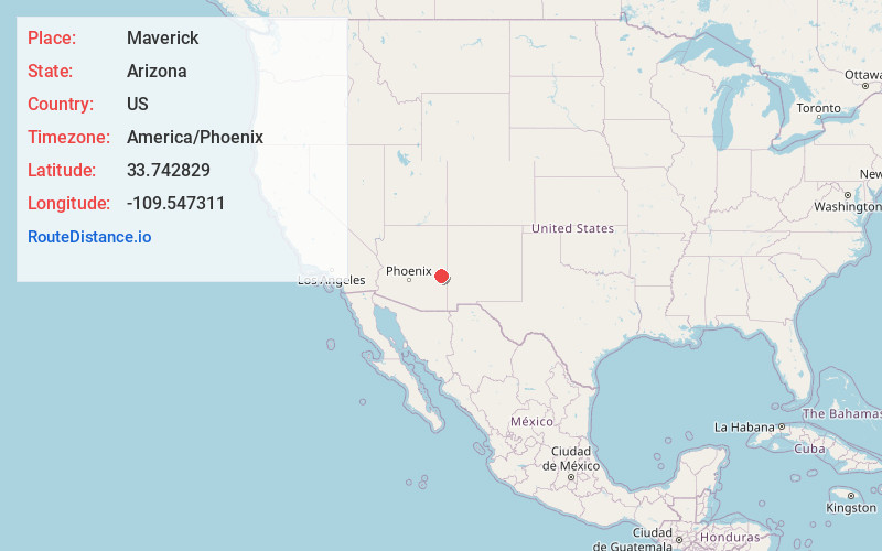 Map of Maverick