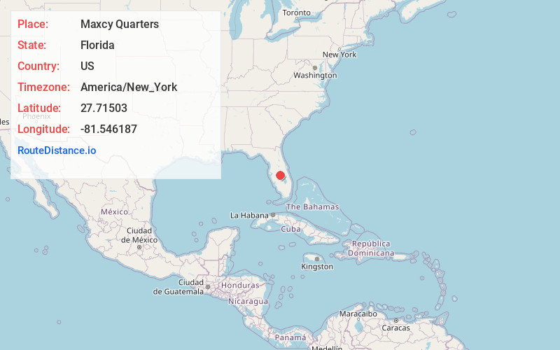 Map of Maxcy Quarters