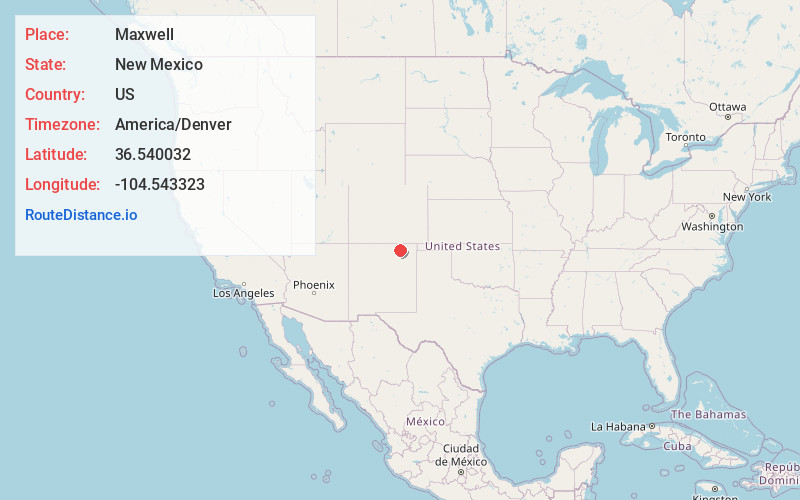 Map of Maxwell