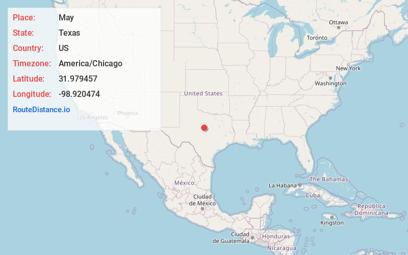 Map of May