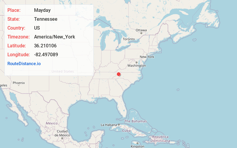 Map of Mayday
